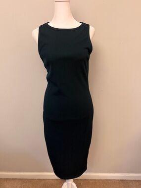Forrest Green Sleeveless Bodycon Midi Dress